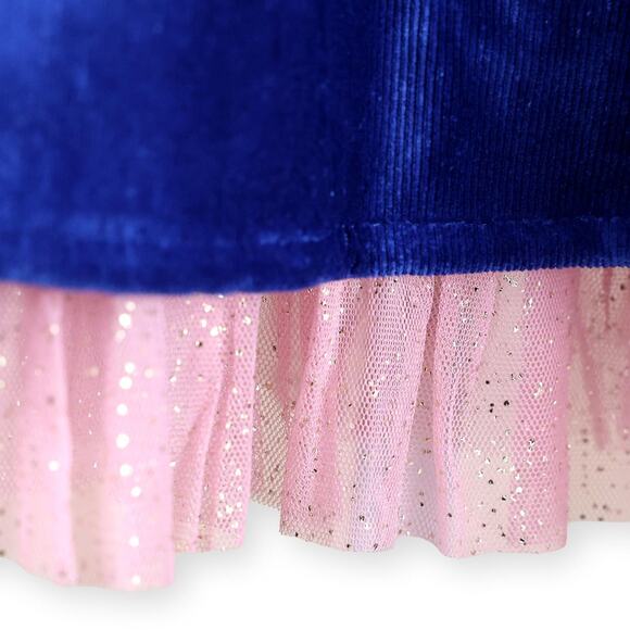 Matilda Jane Heart to Heart Blue Clara Ribbed Velour Lap Dress 4 - Picture 4 of 11